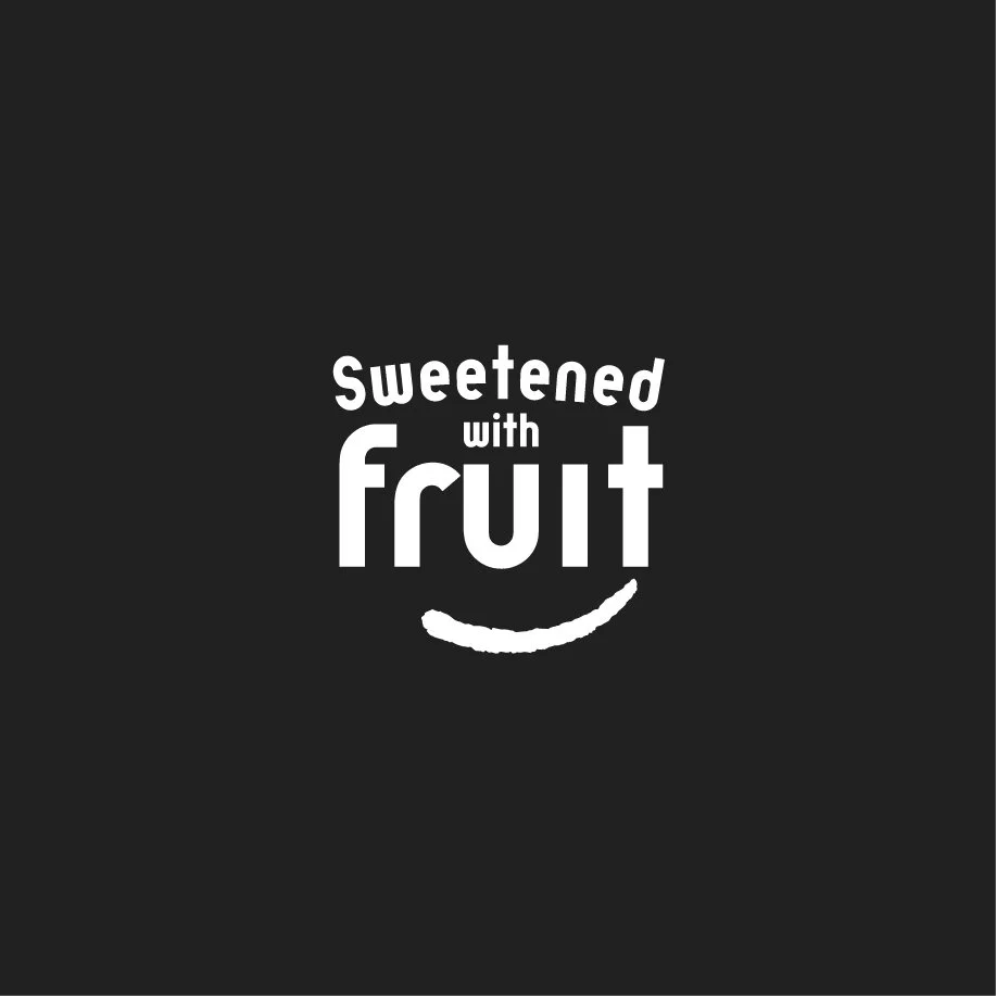 This is the logo for Sweetened with Fruit