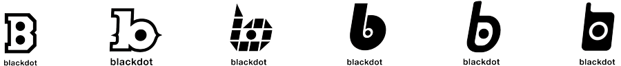 Blackdot logo studies gif