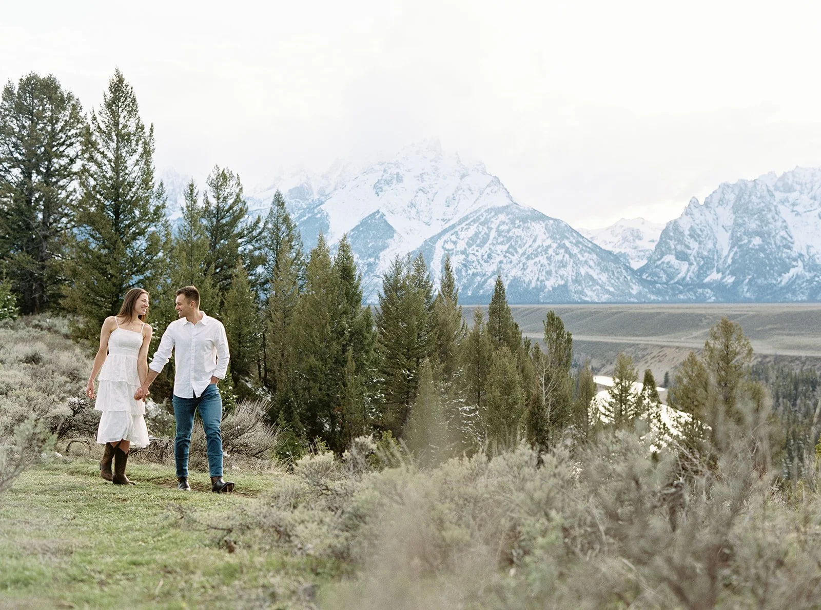 Grand Tetons Engagement Session - Film Wedding Photographer