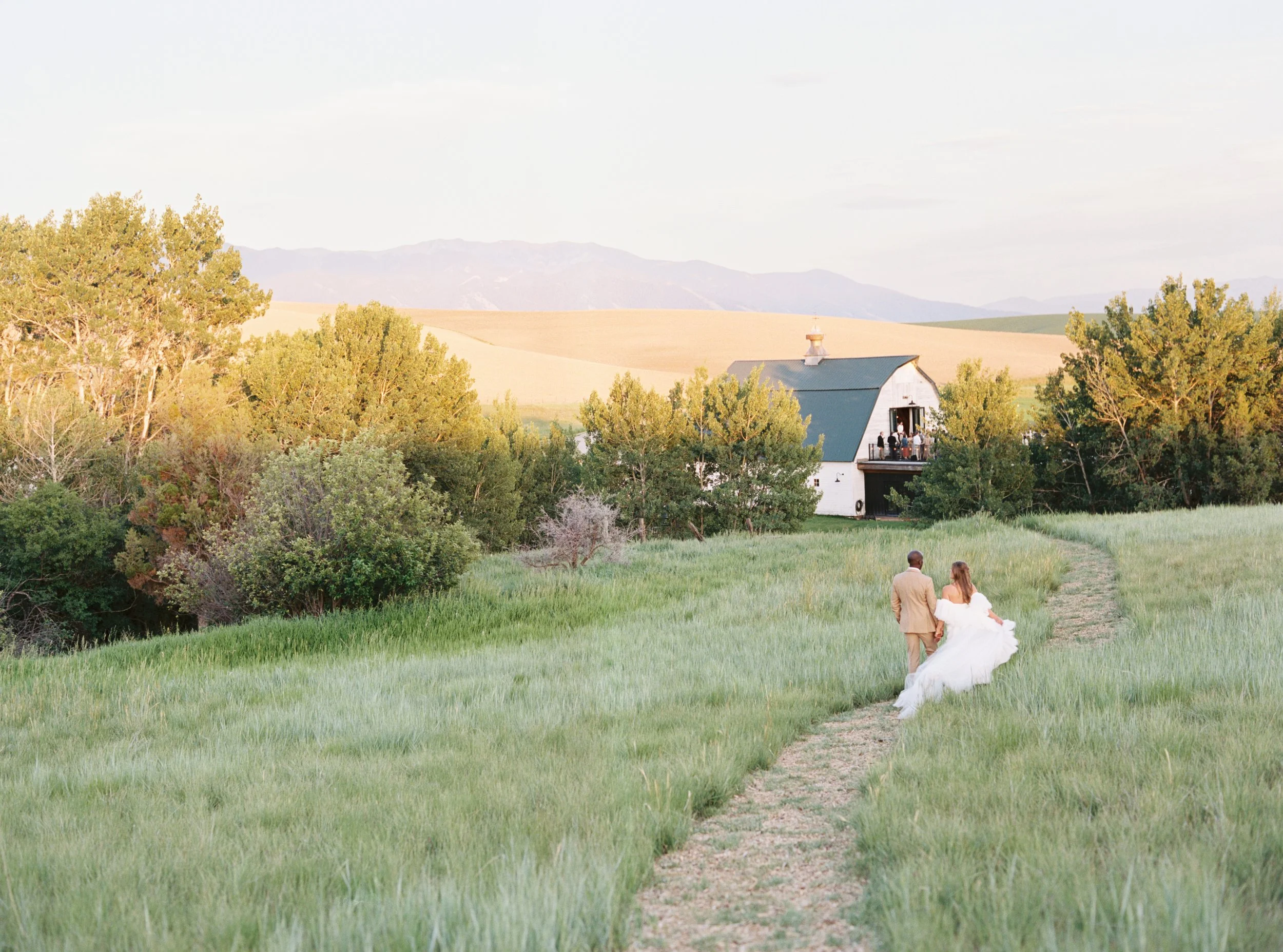 Bozeman Wedding Photographer Film. Foster Creek Farm Venue