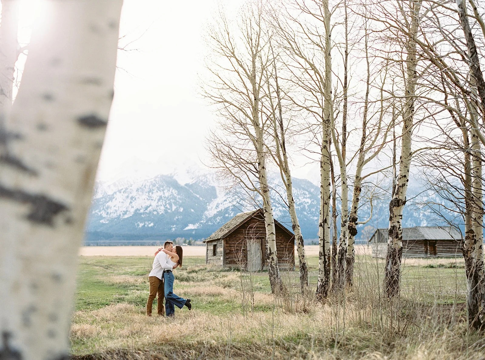 Grand Tetons Engagement Session - Film Wedding Photographer