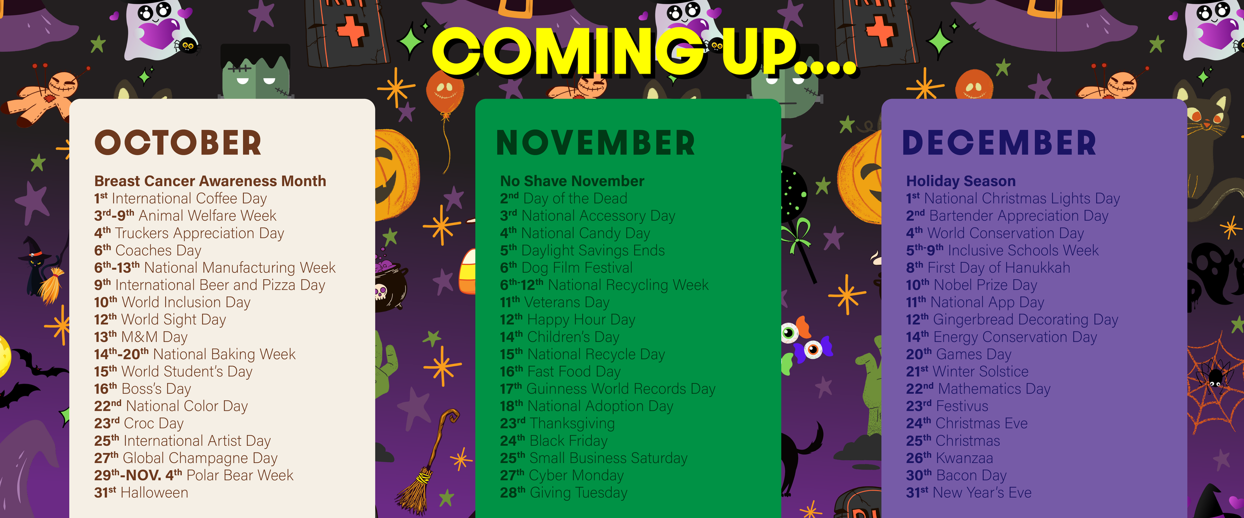 4h Quarter Upcoming Events