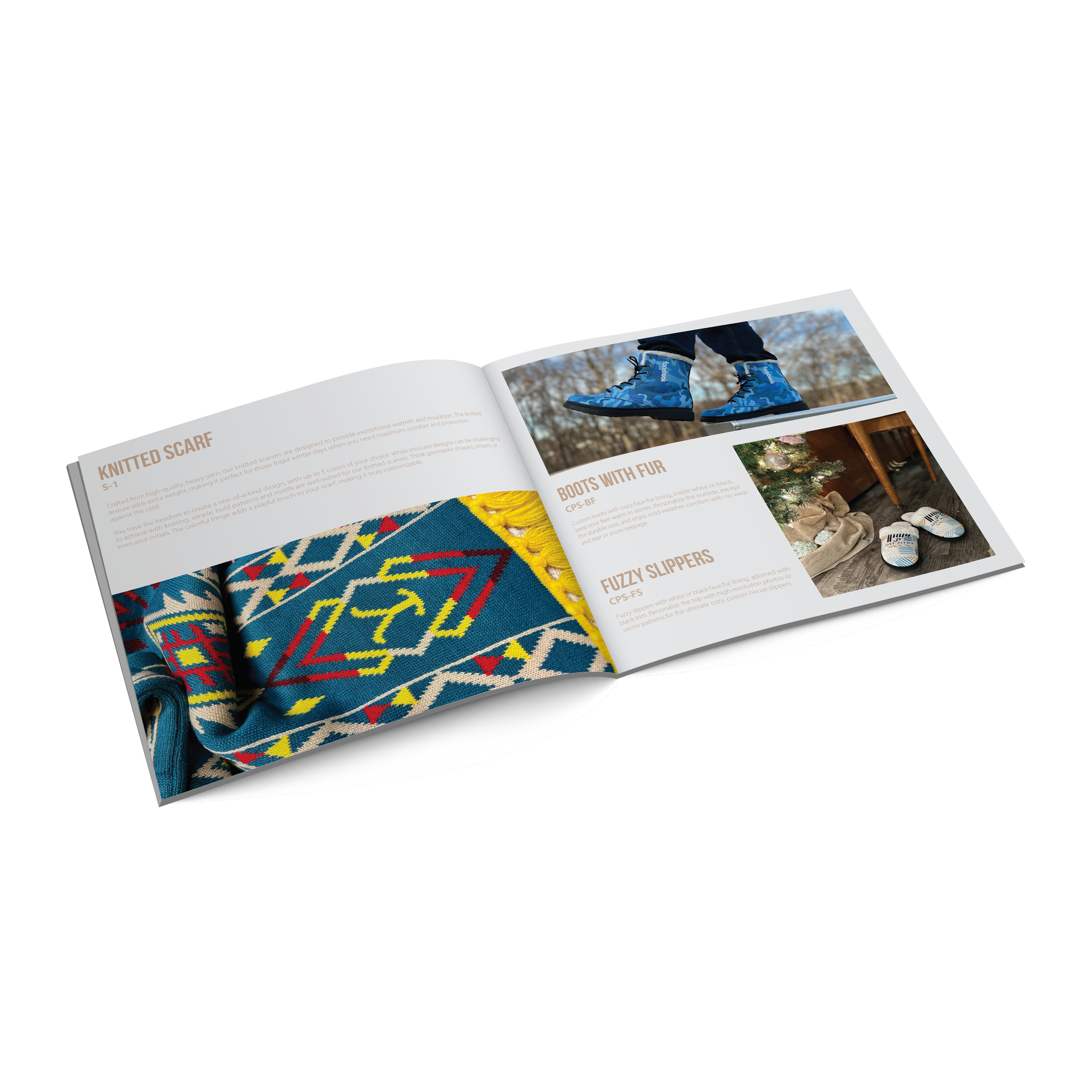 Inside Pages of Winter Catalog