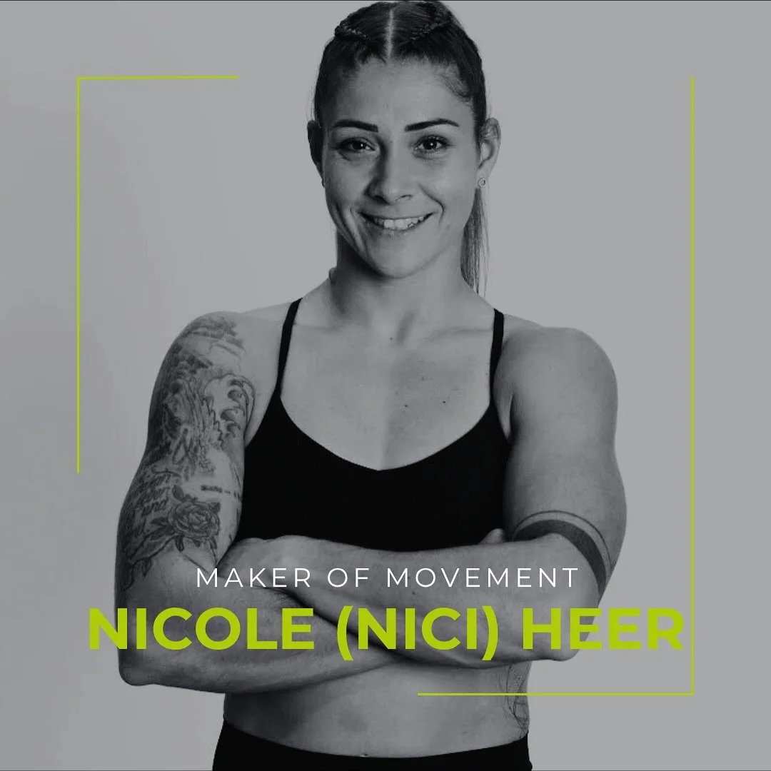 MAKER OF MOVEMENT - NICI HEER

From the football field to the CrossFit floor - @niciheer has been chasing performance, passion, and purpose her entire life. As a CrossFit Level 2 Coach, national team athlete in Functional Fitness &amp; Olympic Weight
