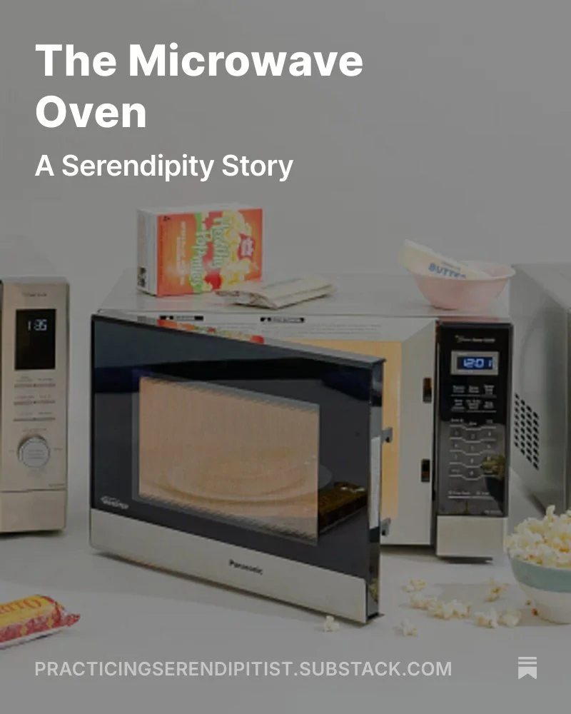#Serendipity isn't #luck. It's a learnable #skill.

Percy Spencer's accidental discovery of microwave cooking wasn't just chance&mdash;it was the result of three key behaviors:
✅ Staying alert to anomalies (noticing the melted candy)
✅ Investigating 