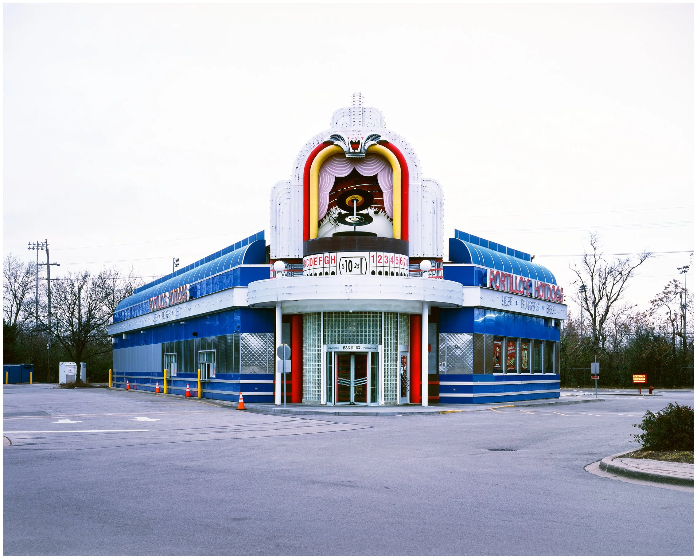 11/27/2025: Portillo's, Elmhurst, IL; Linhof 4 x 5; Provia 100 Film.