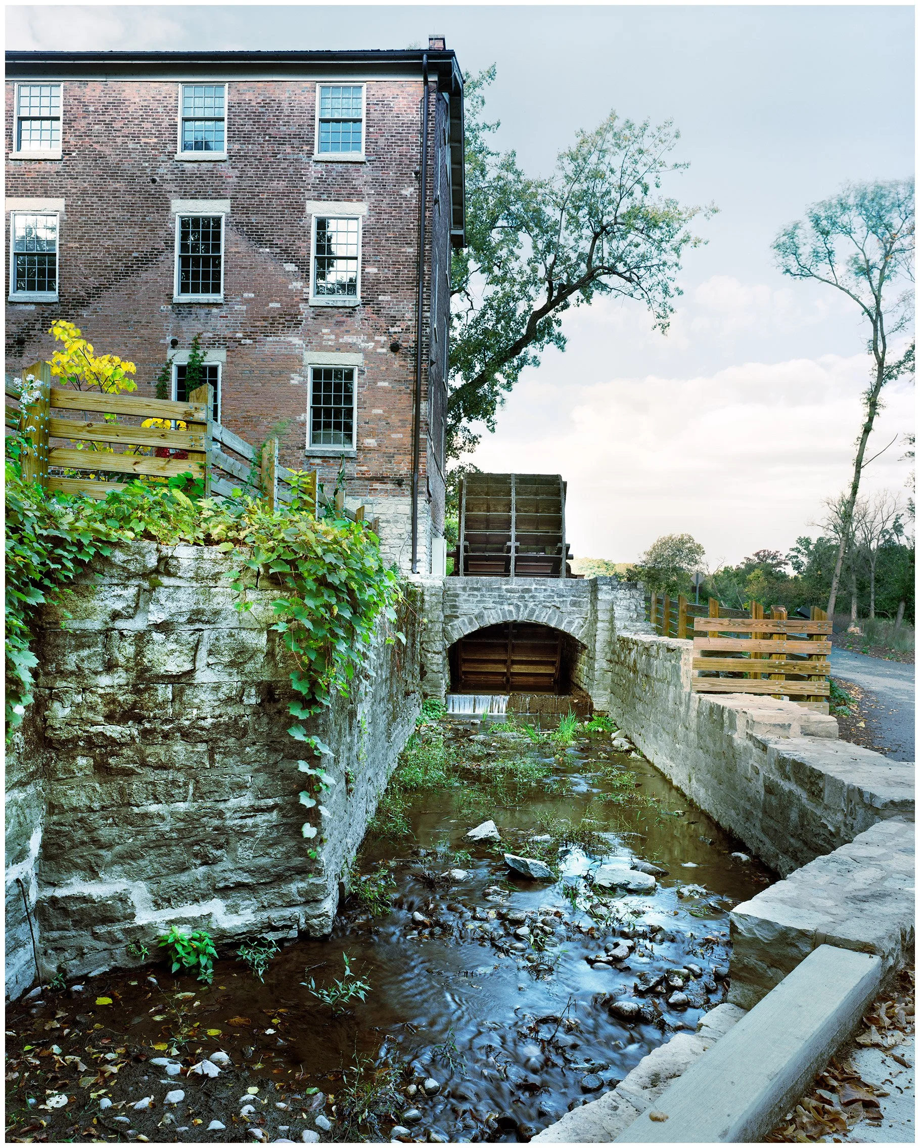 10/20/2025: Graue Mill (1852); Oakbrook, IL; Linhof 4 x 5; Portra 160 Film.