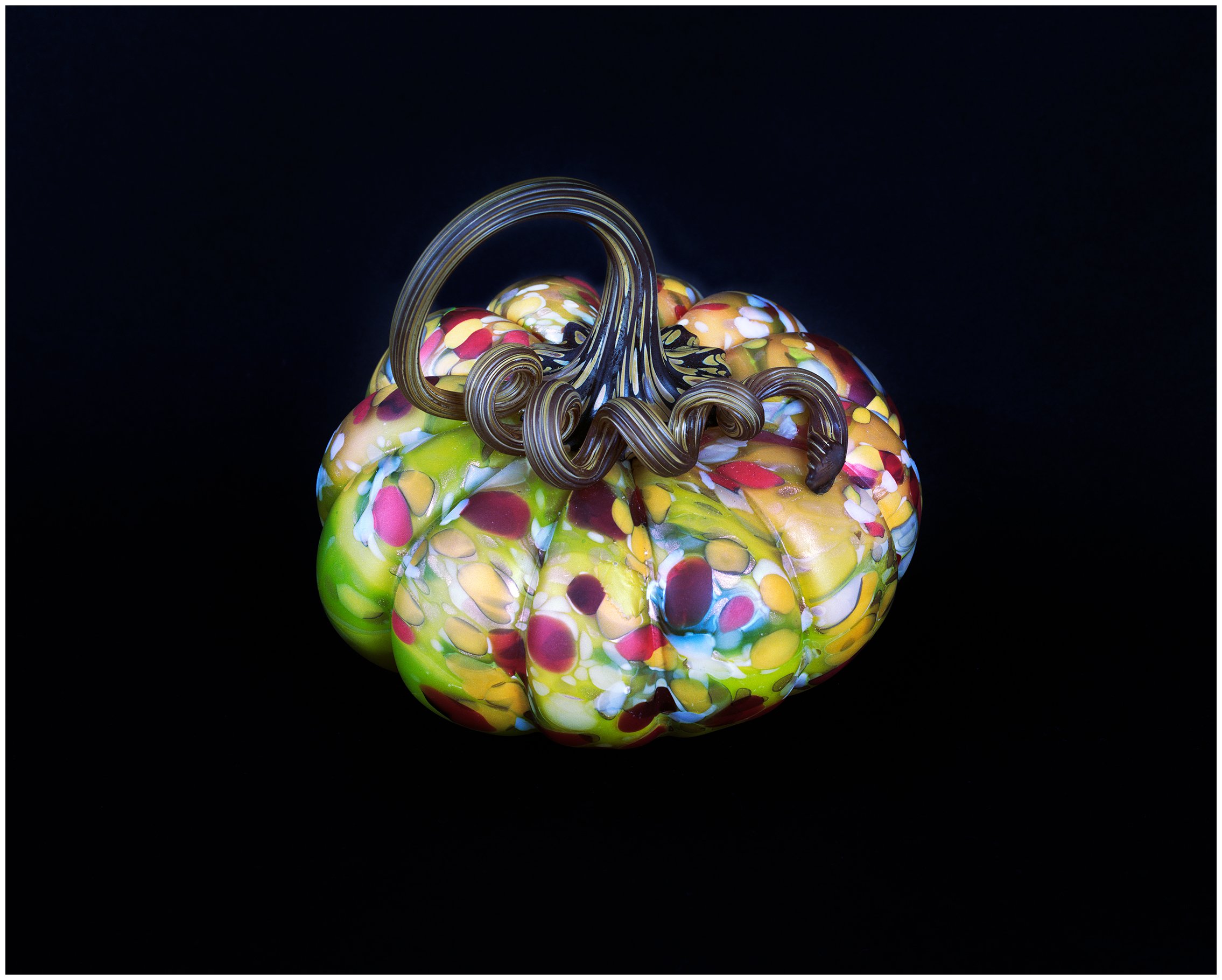 10/12/2025: Glass Pumpkin Still Life; Linhof 4 X 5; Portra 160 Film.