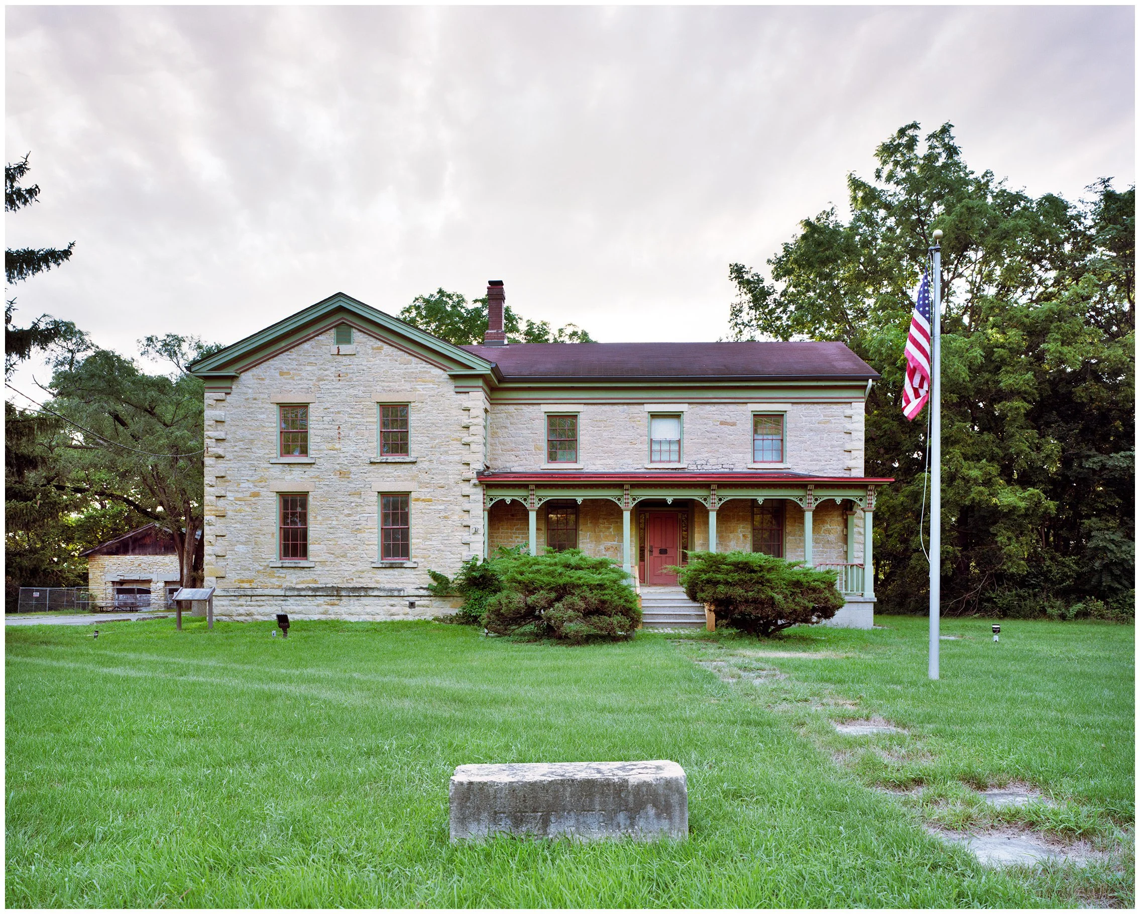08/10/2025: Patrick Fitzgerald House (circa 1842), Romeoville, IL; Linhof 4X5; Portra 160 Film.