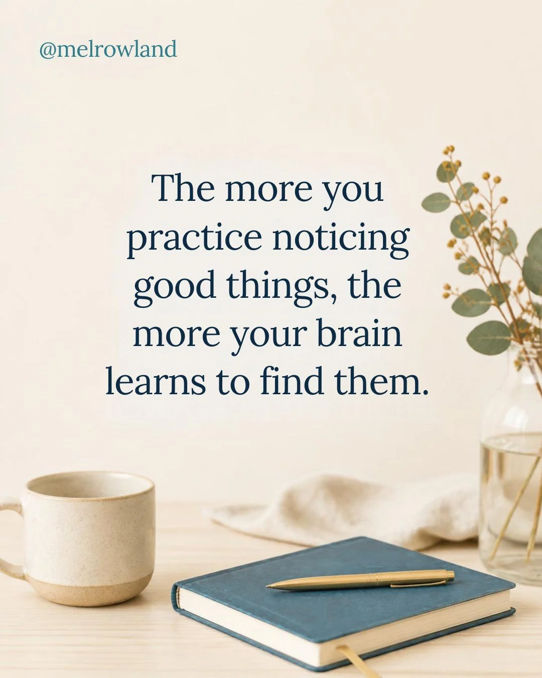 There's real science behind why a positivity practice actually works.

In 2005, psychologist Martin Seligman tested something simple. Write down three good things each day, and why they happened, for one week.

The result? Measurably higher happiness