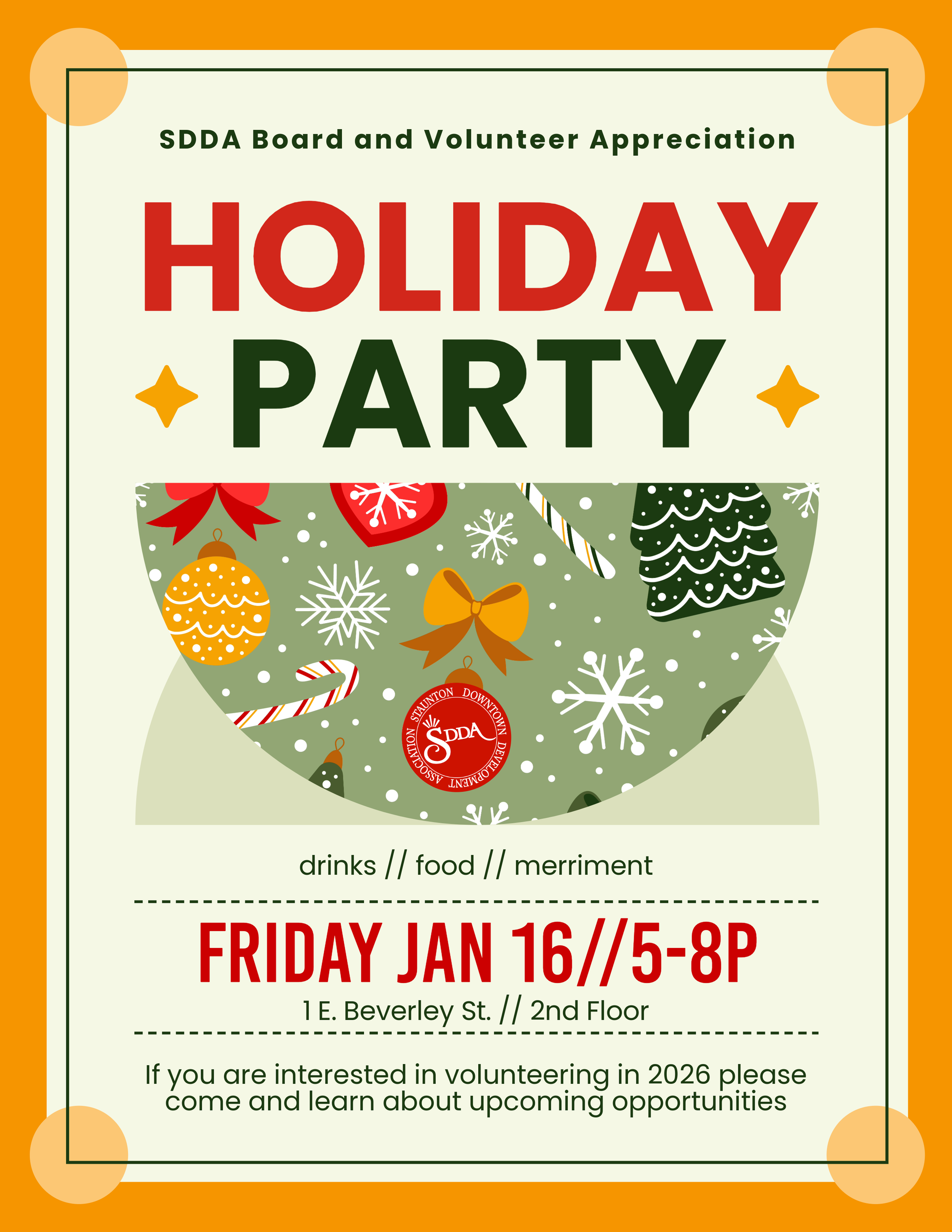 Board and Volunteer Appreciation Holiday Party