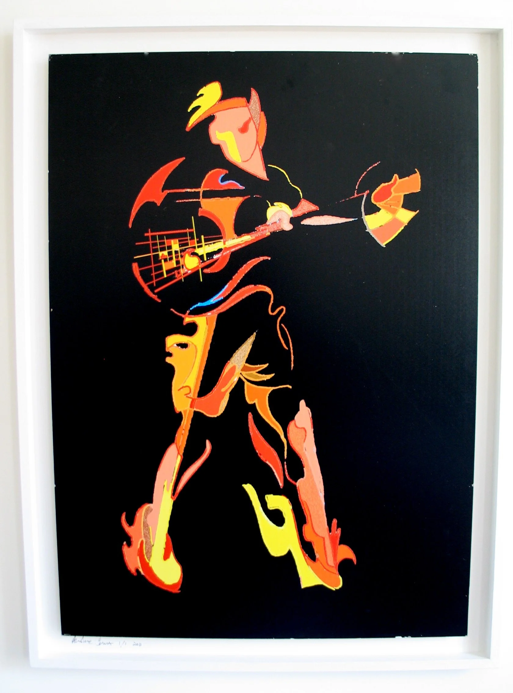 Tennis G.o.a.t - Stampa Artistica con Cornice