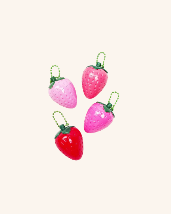 Strawberry Delight Lip Balm Keychain