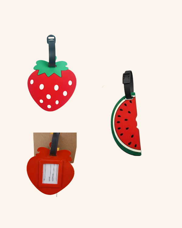 Fruit Fun Silicone Luggage Tag