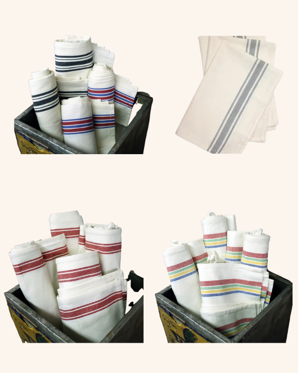 Rustic Stripe Kitchen Towels