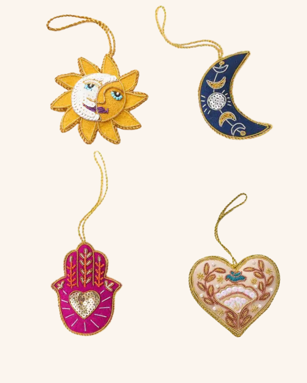 Fair Trade Beaded Ornaments Set
