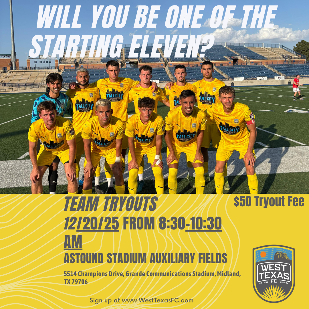 West Texas FC 2026 Tryouts