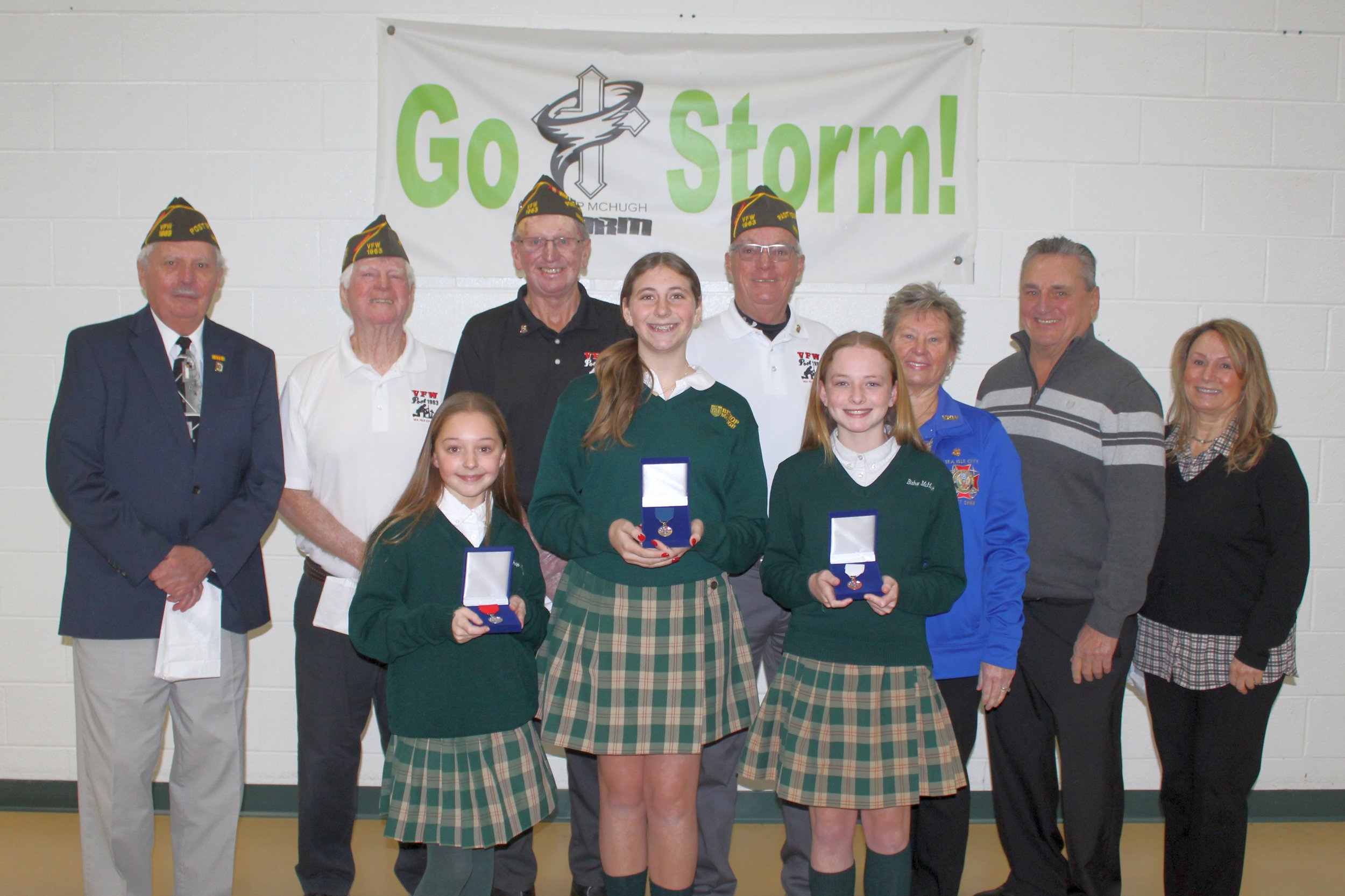 VFW Post 1963’s Patriot’s Pen Awards at Bishop McHugh School were January 30