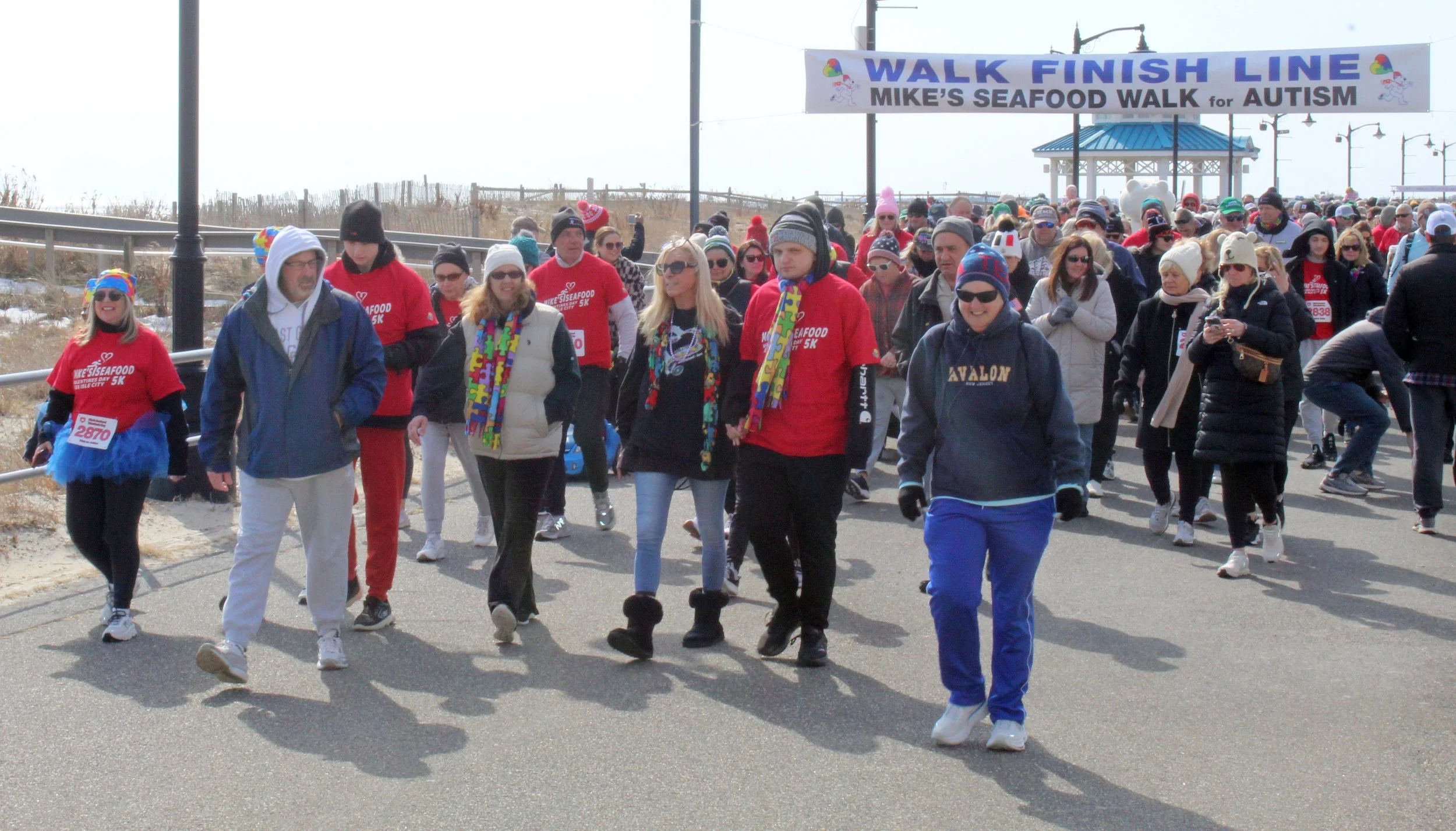 Mike’s Seafood 18th Annual Run/Walk for Autism was on Valentine's Day, February 14