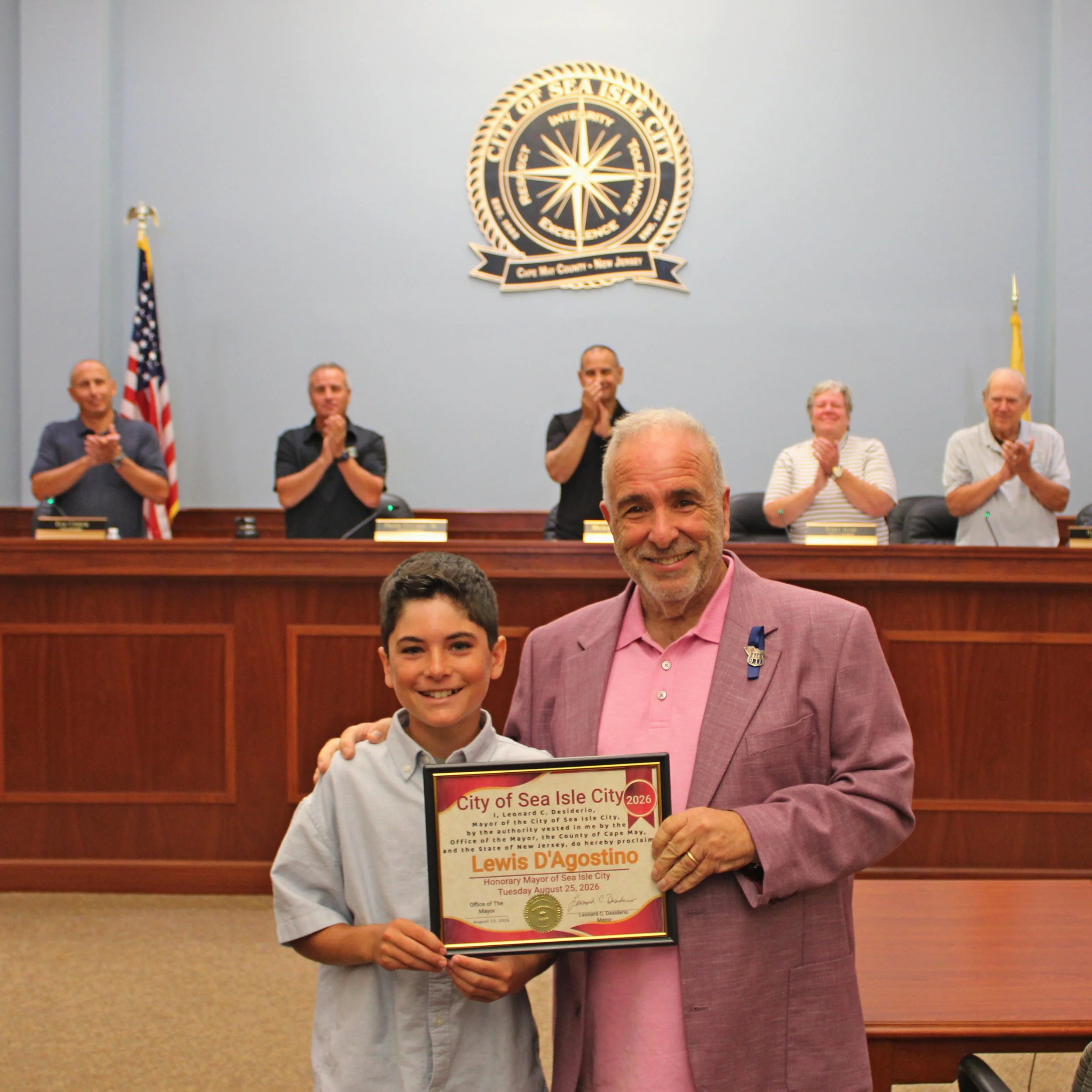 Lewis became Mayor of the Day on August 25