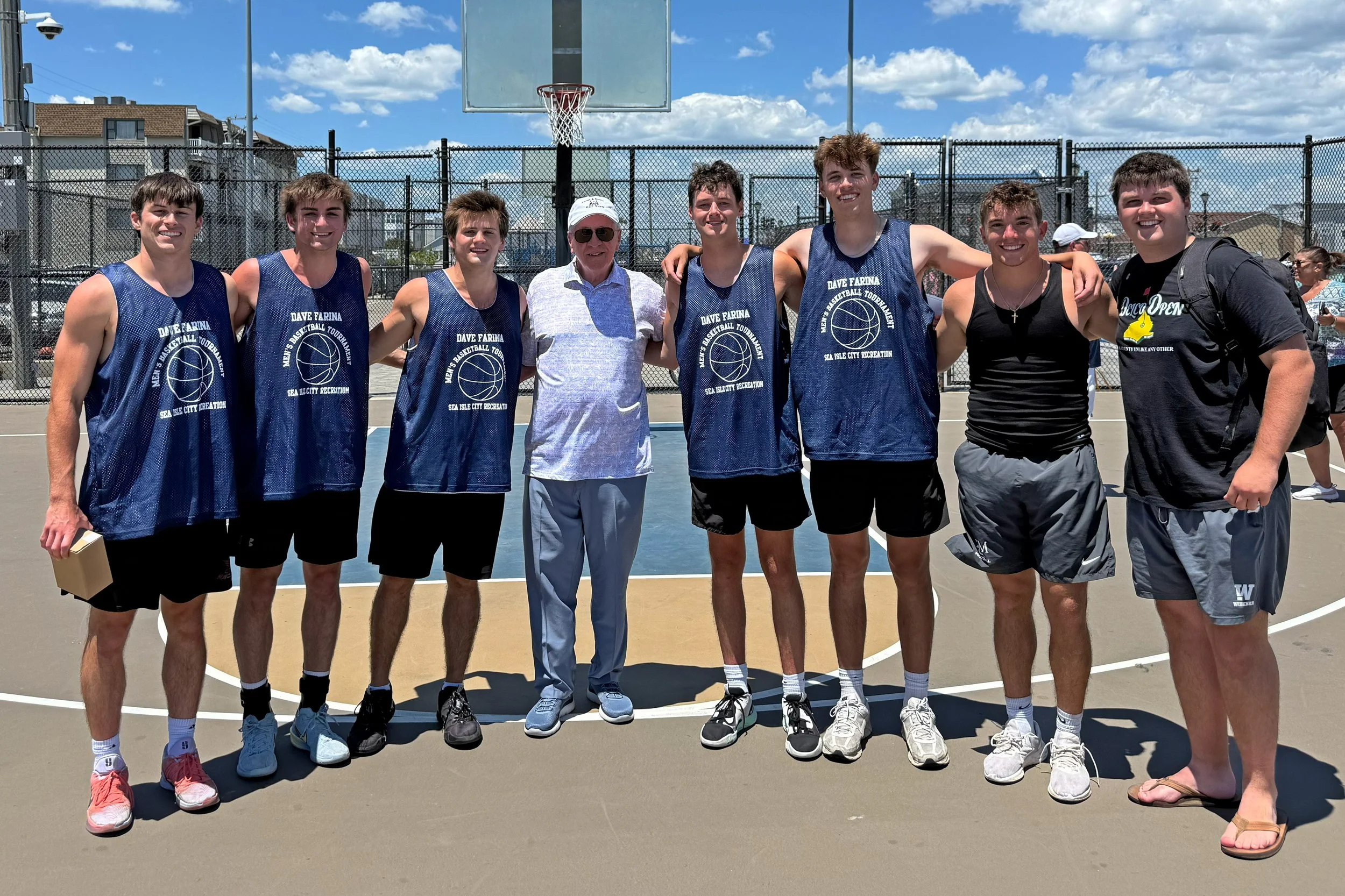 7 Teams Played in the Annual Dave Farina Men's Basketball Tournament on June 20