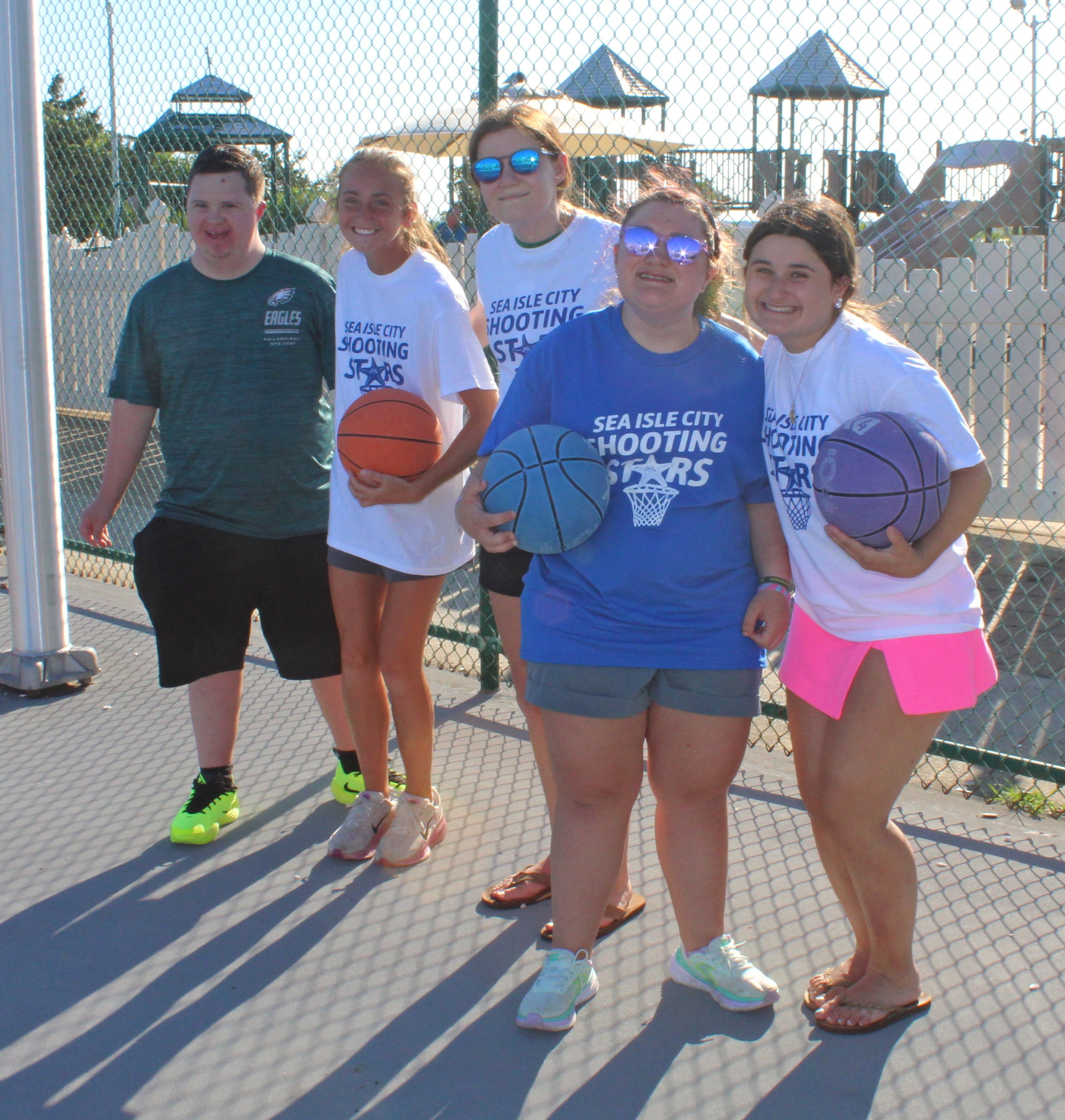 Shooting Stars Basketball Program kicked off on June 24 Hosted by the Women's Civic Club