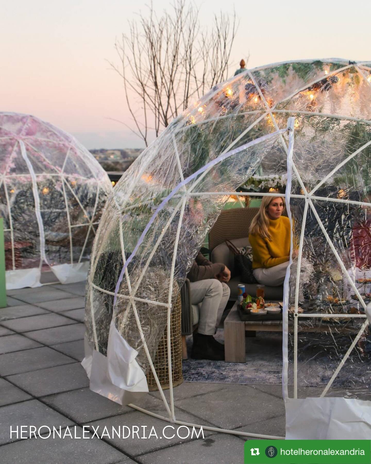 Leaning into winter with exclusive igloo experiences on the Good Fortune Rooftop ❄️🥂🍺🧀🫖🧤