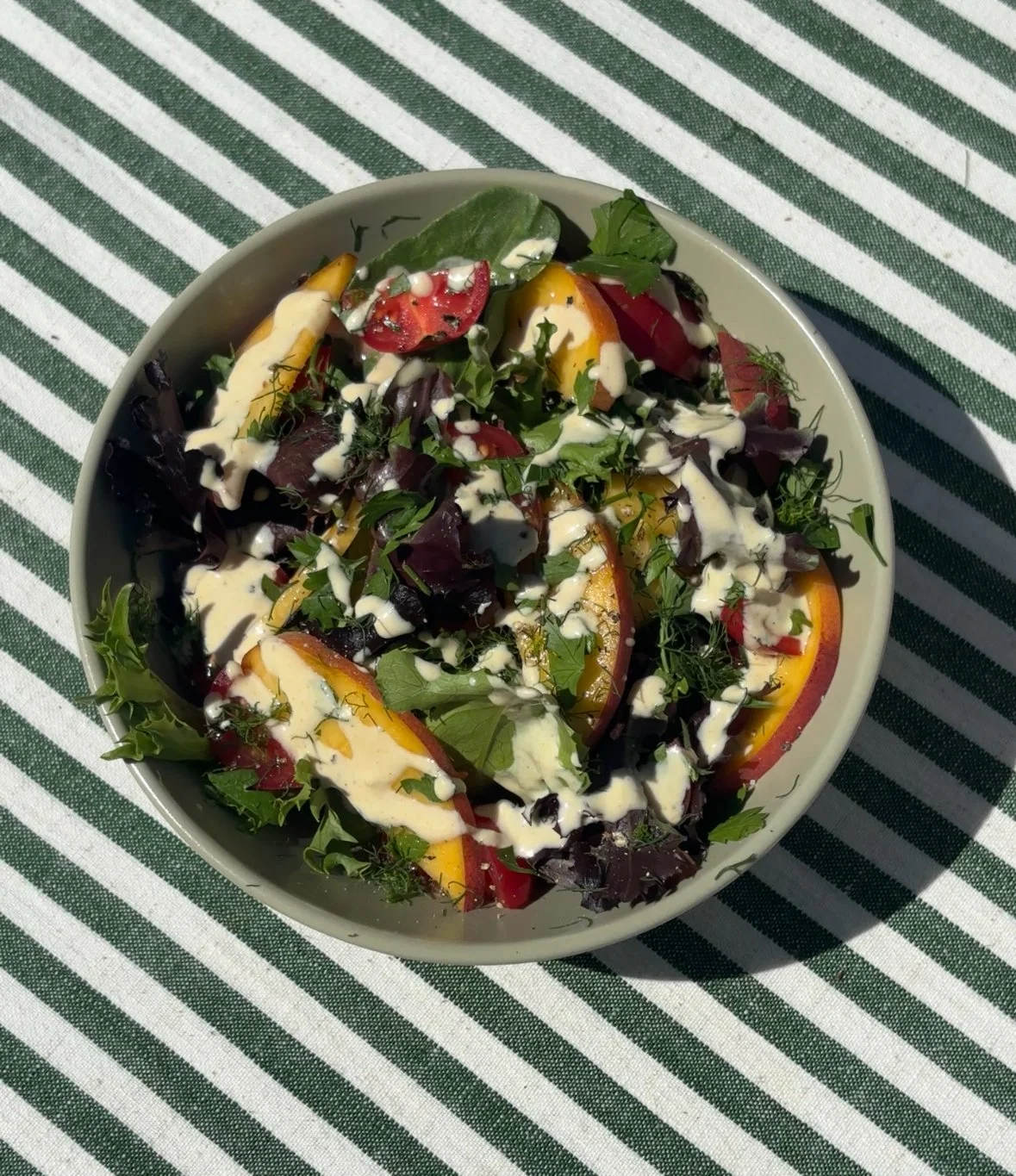 Peach + Parsley Summer Salad