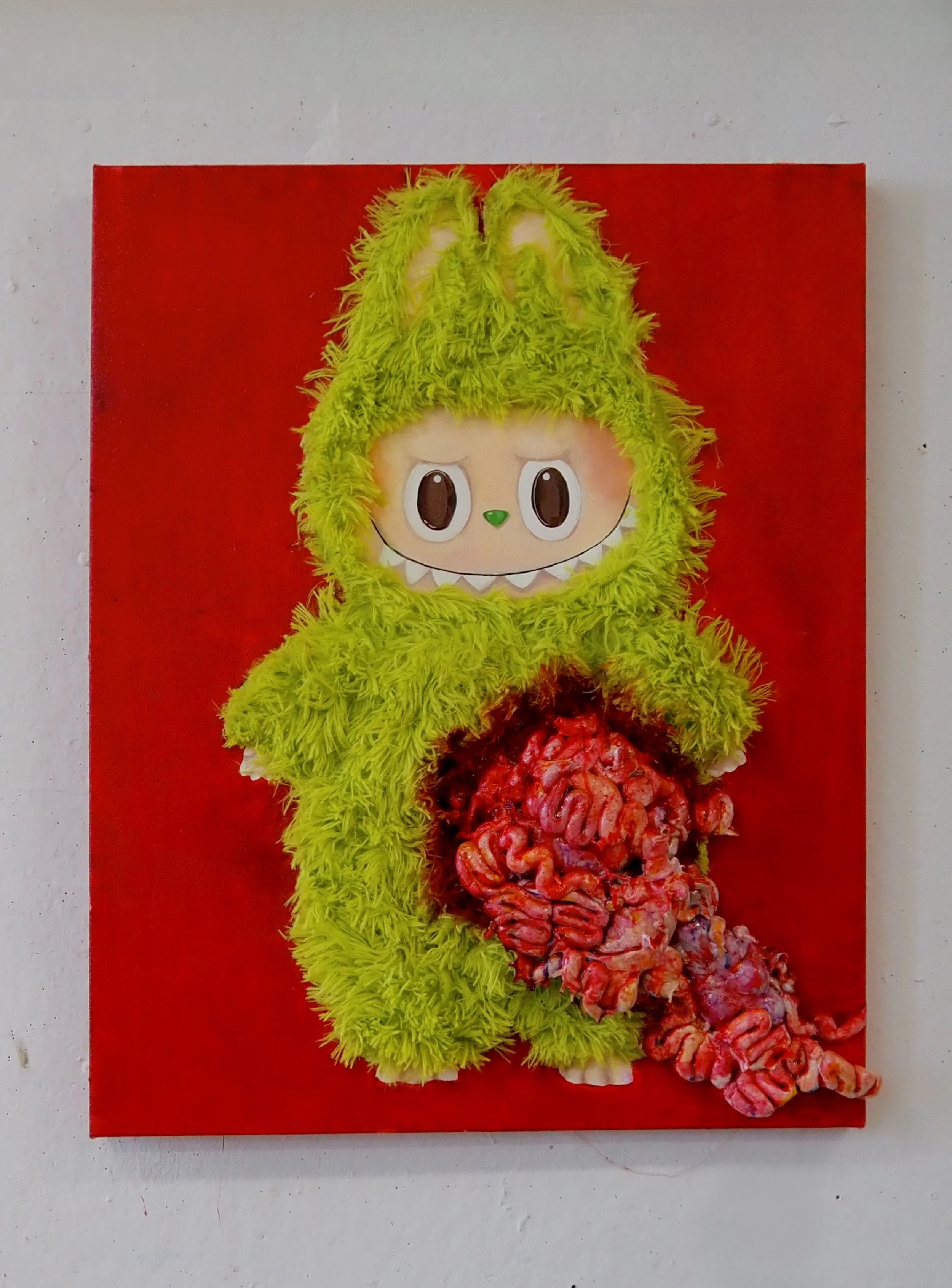 "Self Portrait #3 (Chartreuse Study of the Concealment of Necrotizing Shame Through the Deceptive Maintenance of Outward Appearances)  "