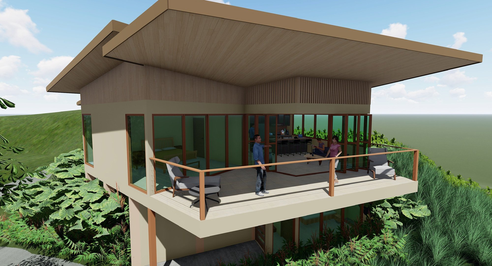 Cantilevered Treehouse Design New Home Build in Platanillo — Cavu