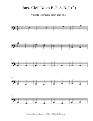 Note Reading — Presto! It's Music Magic