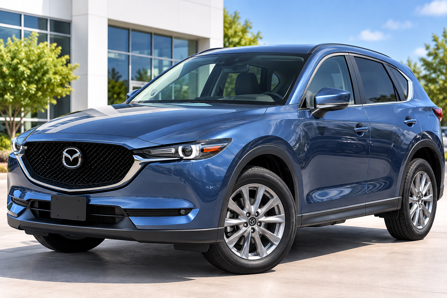 Metallic Blue Mazda CX‑5 at Showroom.png