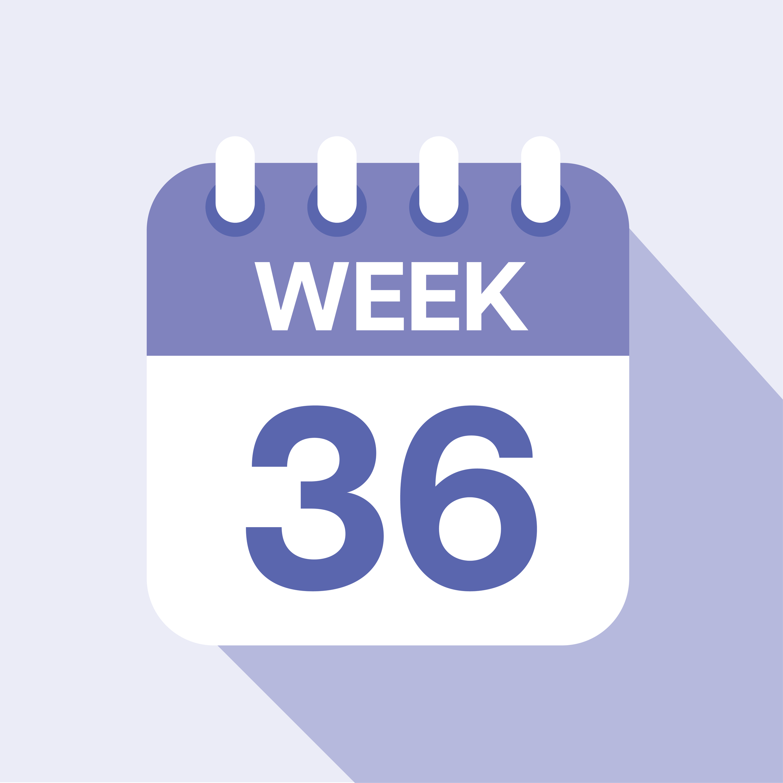 A calendar icon displaying the date 'Week 36'.