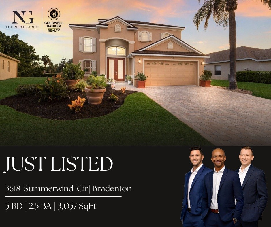 JUST LISTED | 3618 Summerwind Cir, Bradenton 📍

Located in Palma Sola Trace community, this property offers resort style amenities and close proximity to the beaches, shopping centers, downtown Bradenton and near SRQ airpot! 

This resident has an o