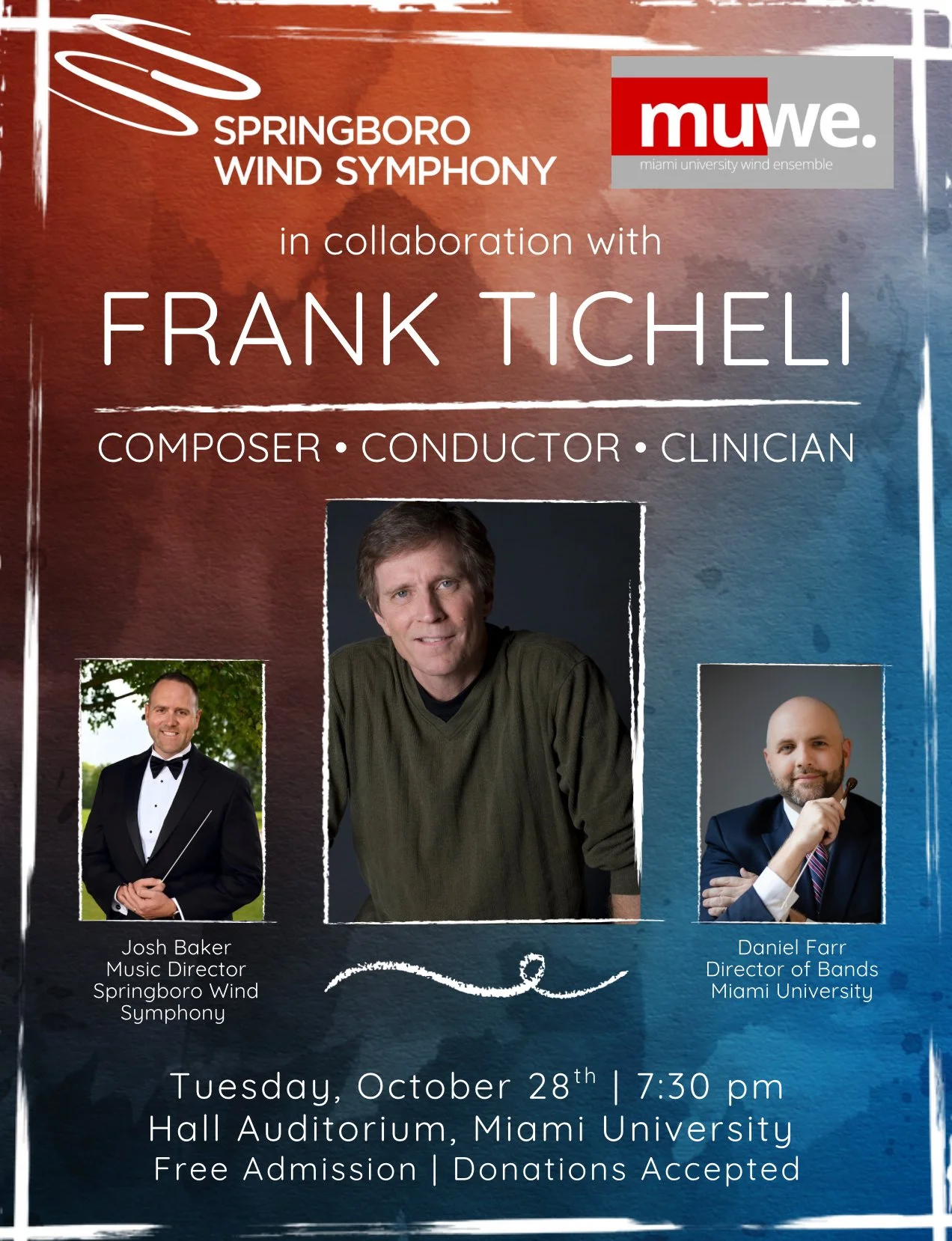 Frank Ticheli Concert w/Miami University
