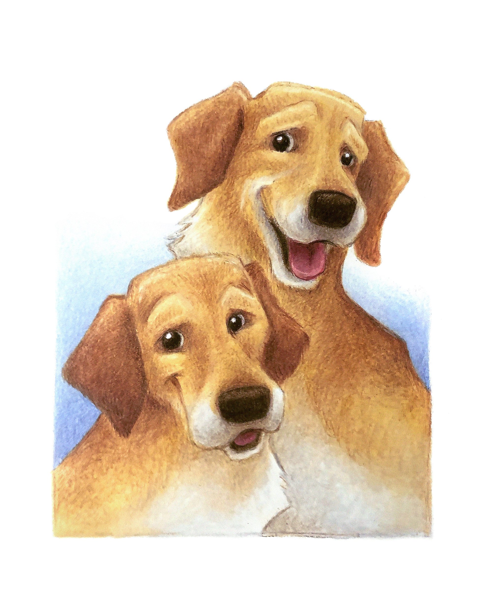 Pet Portrait of Ella and Walle