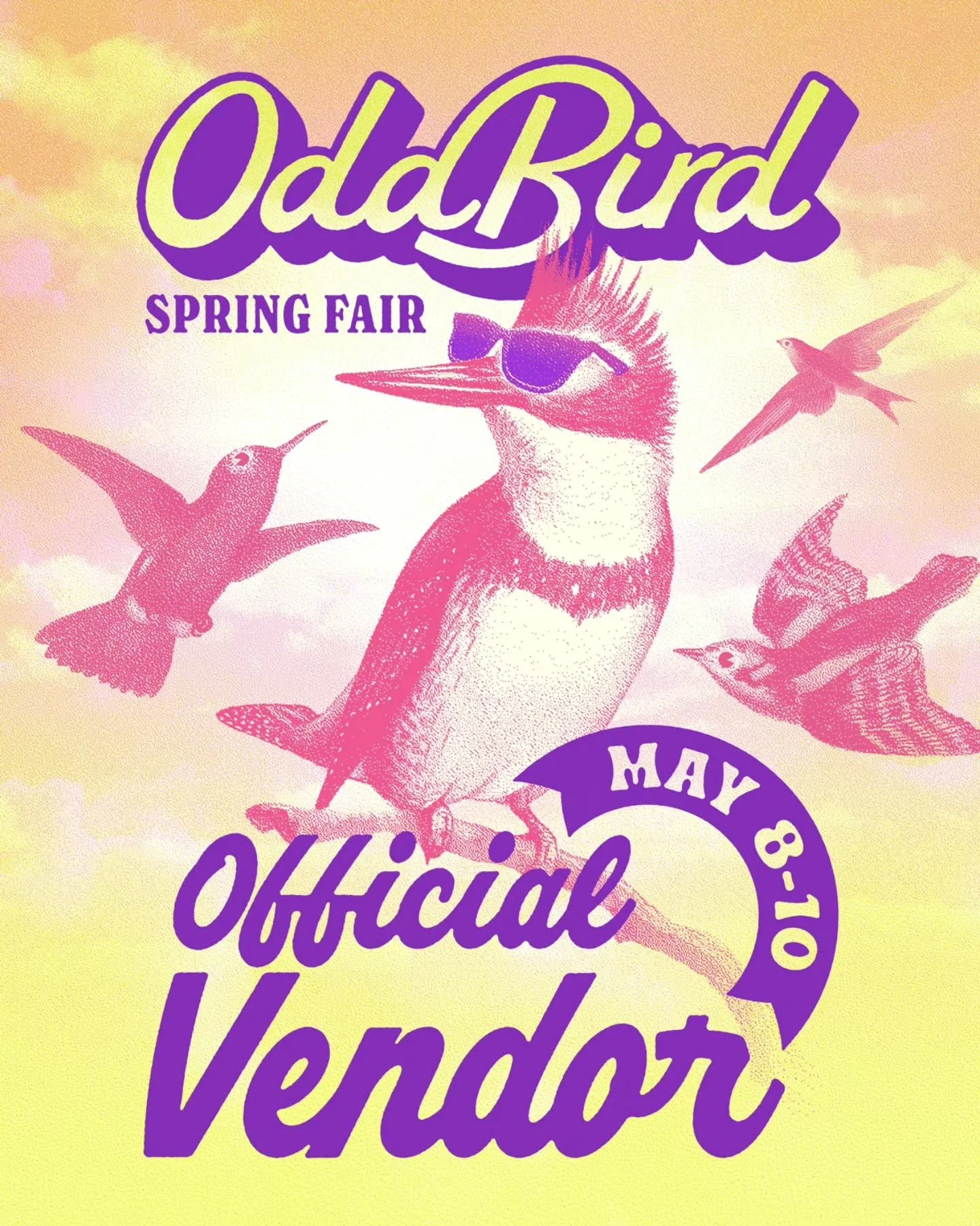 M A R K E T / / YEG, I'm back May 8-10 for the Odd Bird Spring Fair. 🐦 You can expect a lot of colourful hide earrings, fresh prints, as well as some small ceramic surprises!!

Check out @oddbirdfair for more info and previews of the other amazing v