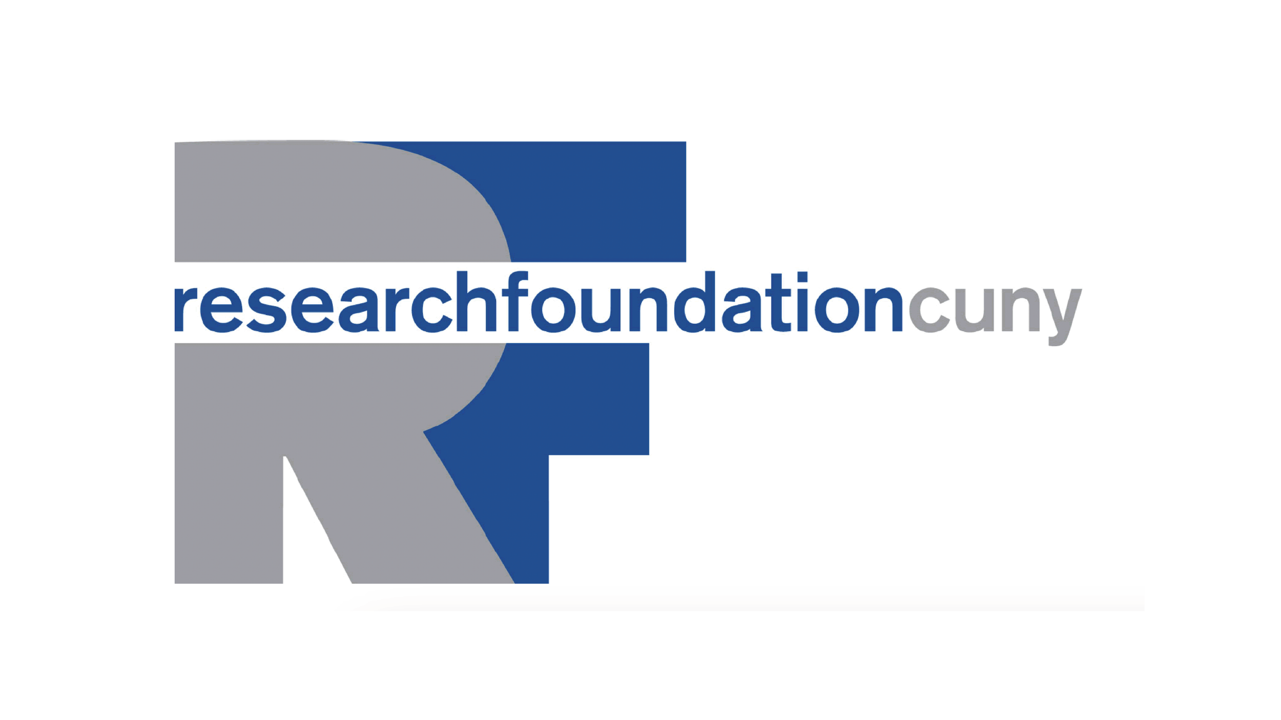 Research Foundation CUNY logo with large gray and blue 'RF' and blue and gray text.