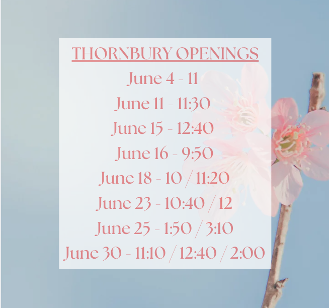 June Facial Openings