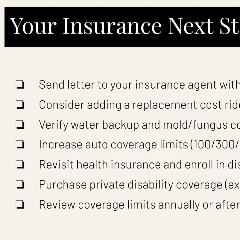Insurance review checklist