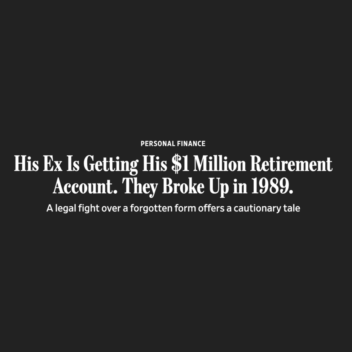 The 30-Second Chore Standing Between Your Ex and Your 401(k): Account Beneficiaries 101