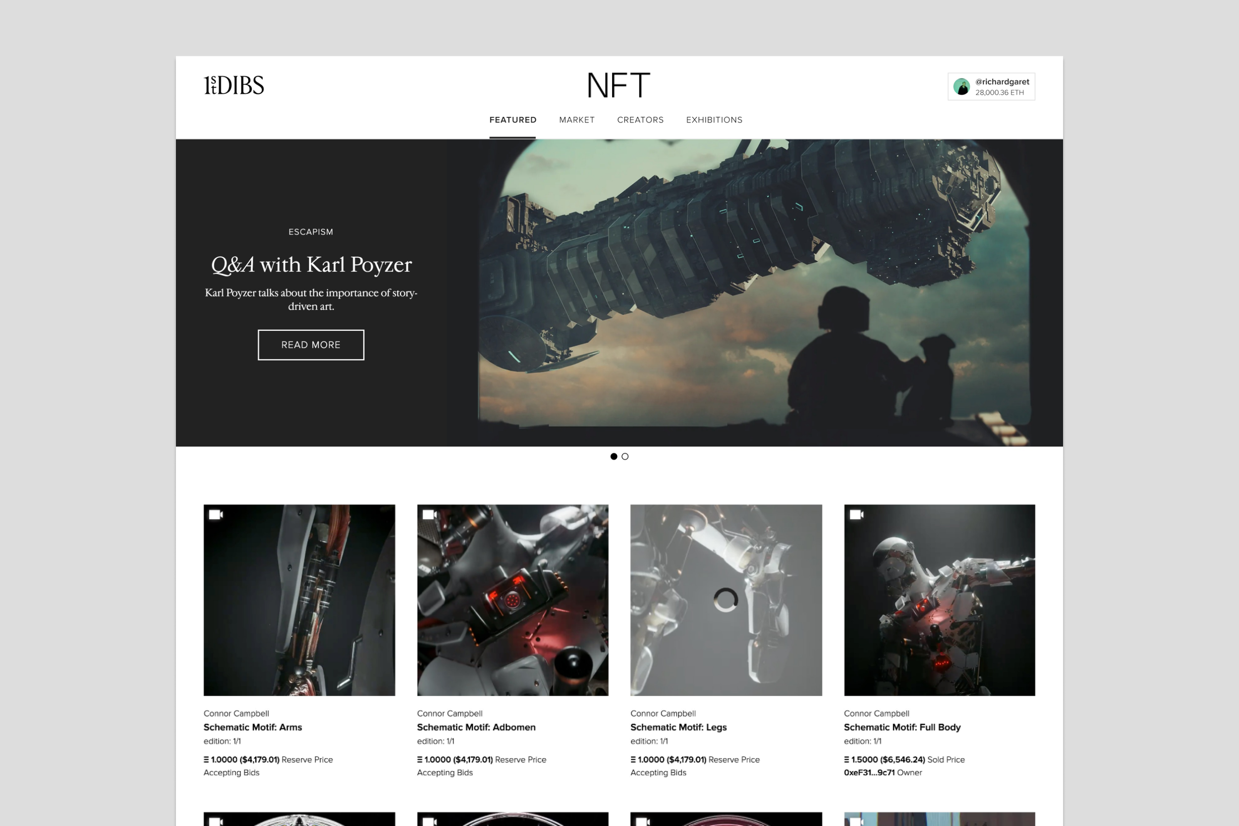 Collection Page featuring editorial and product tiles