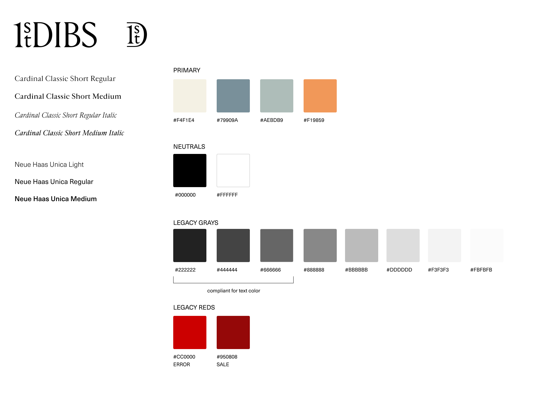 New brand and product colors