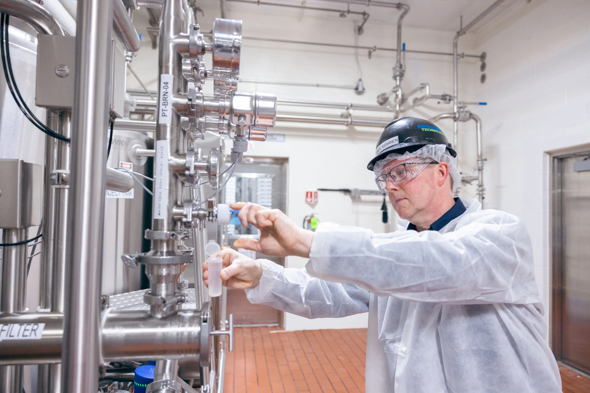 Engineer with Mohawk Technology Brine Makeup System