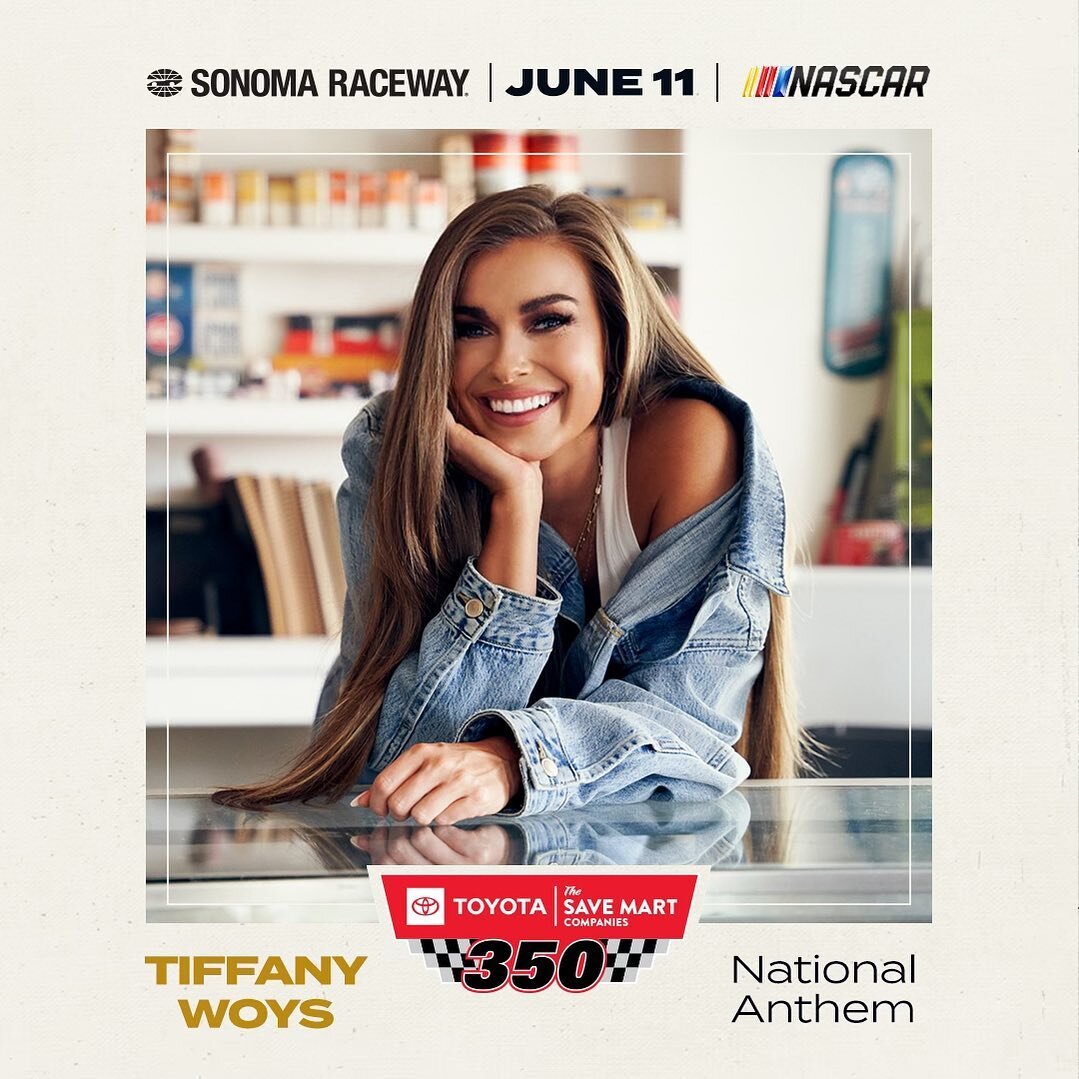 So excited and honored to head home to sing the National Anthem at @racesonoma for @nascar 🇺🇸&hearts;️