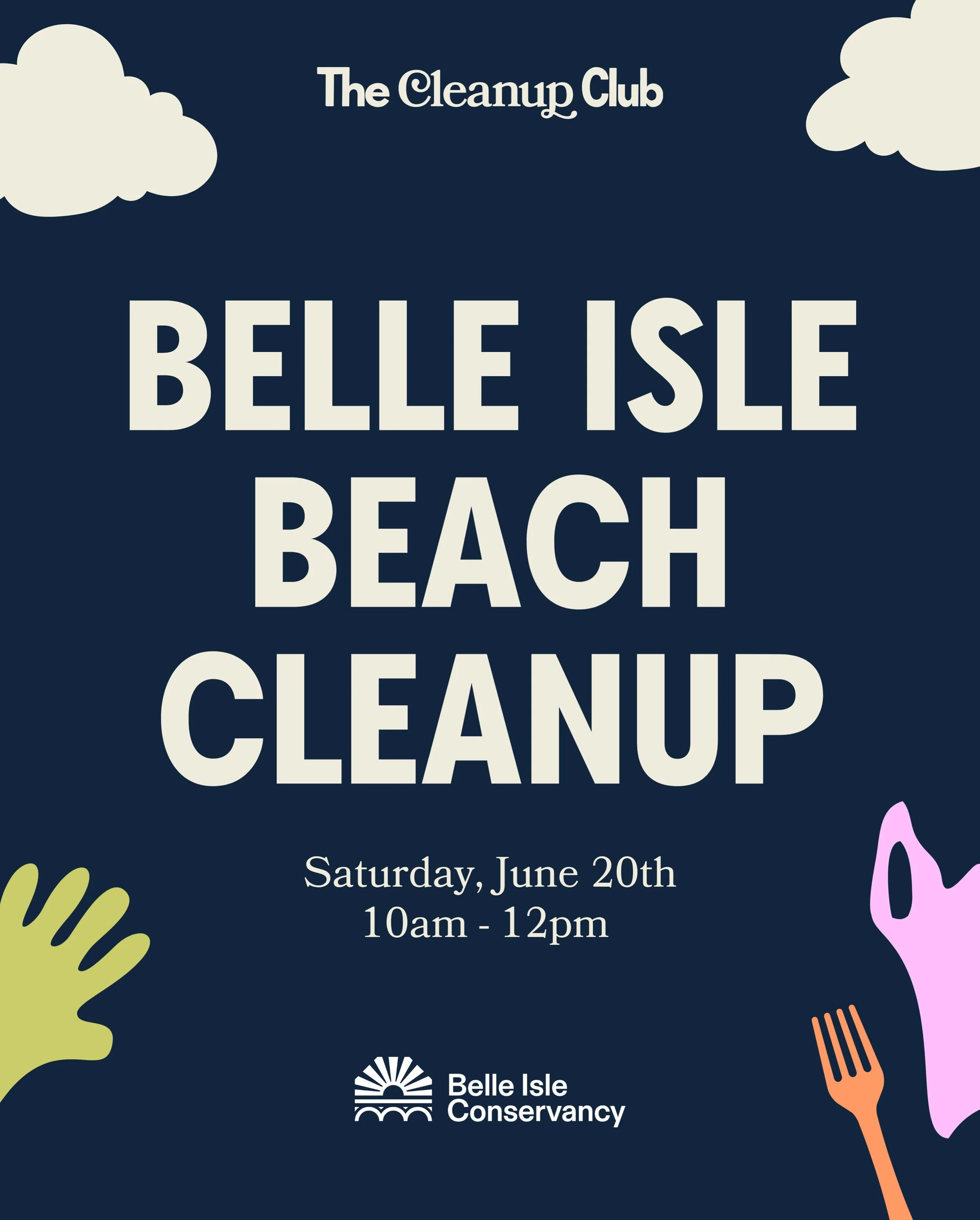 Mark your calendars for a summer beach cleanup happening on Saturday, June 20th! 🌊

We&rsquo;re so excited to be partnering up again with @belleisleconservancy to help keep Belle Isle Beach beautiful and protect our connected local waterways! 🌎

Jo