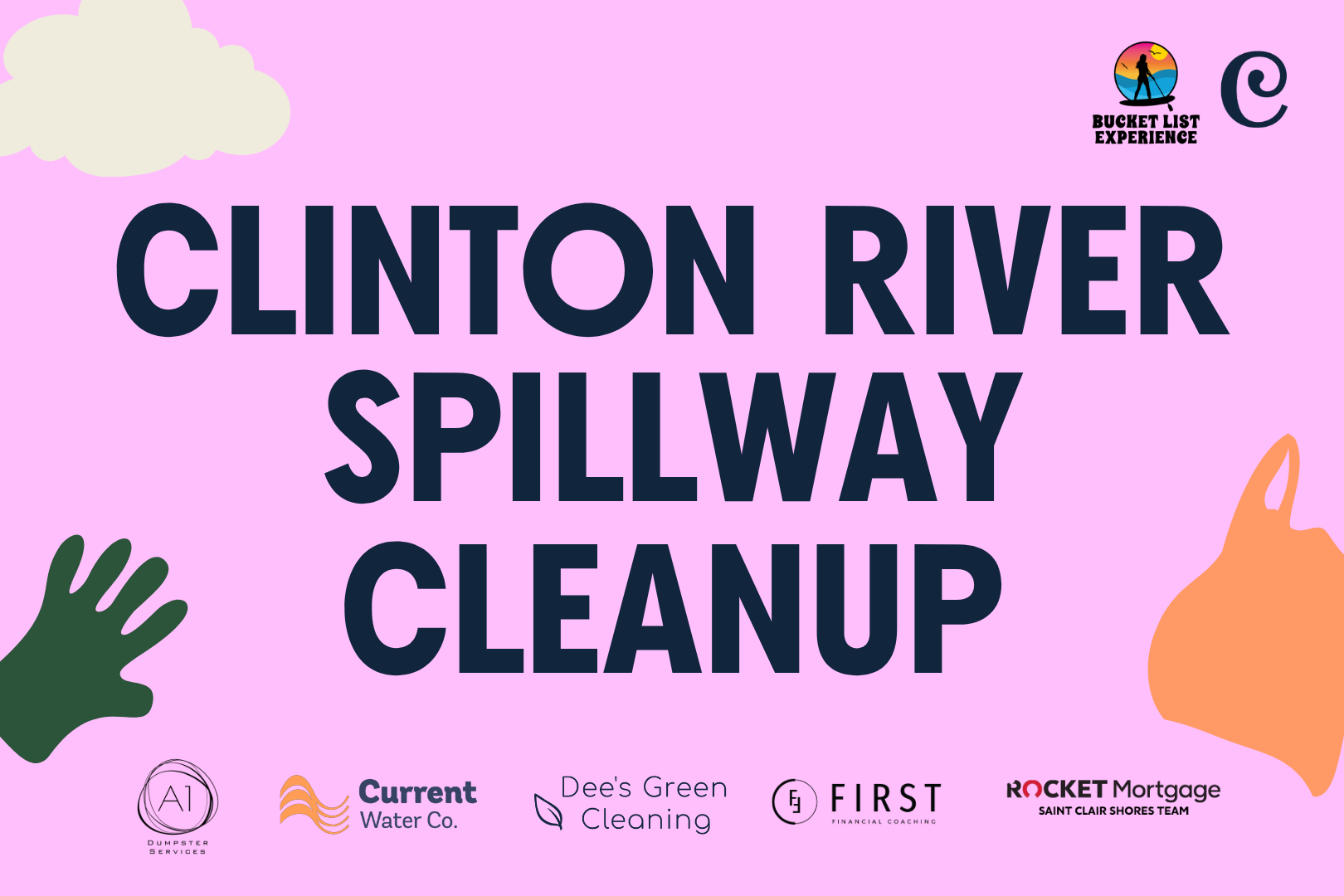 CLINTON RIVER SPILLWAY CLEANUP 🏄🏼‍♀️