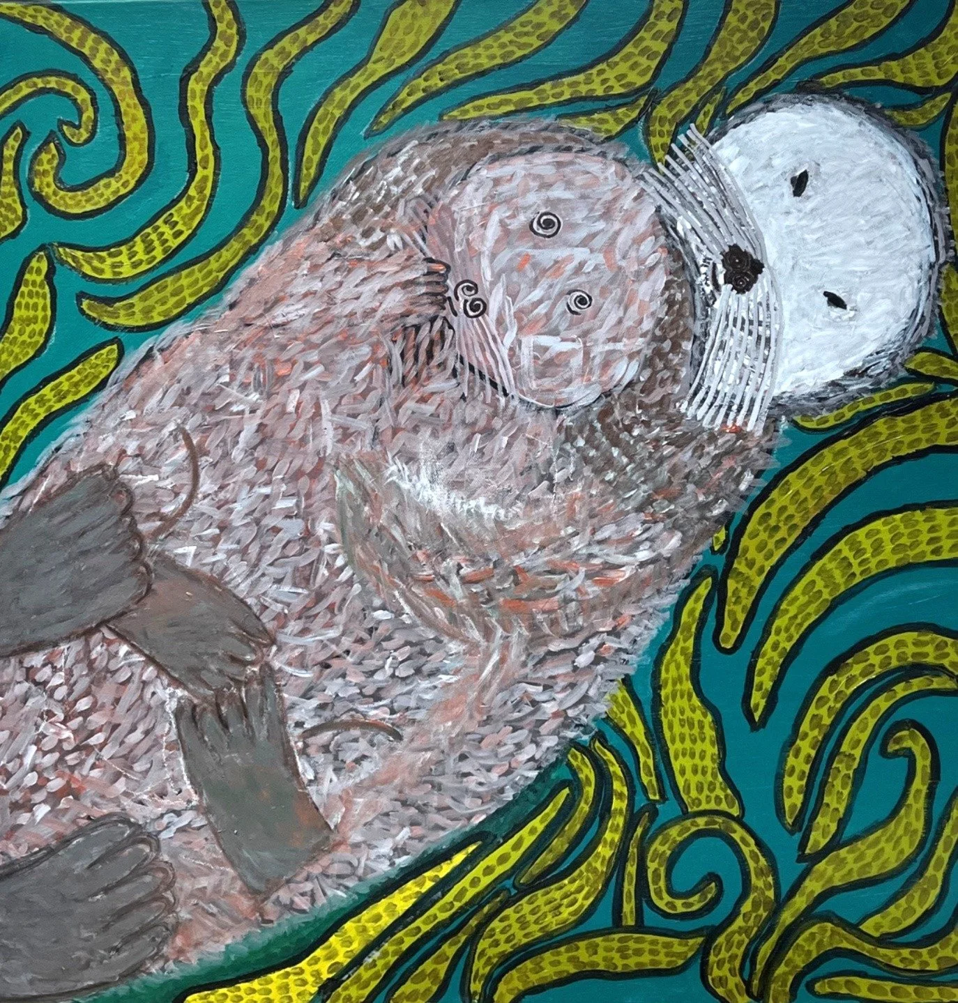 Cuddling Otters by Julia Pozsgai.JPG