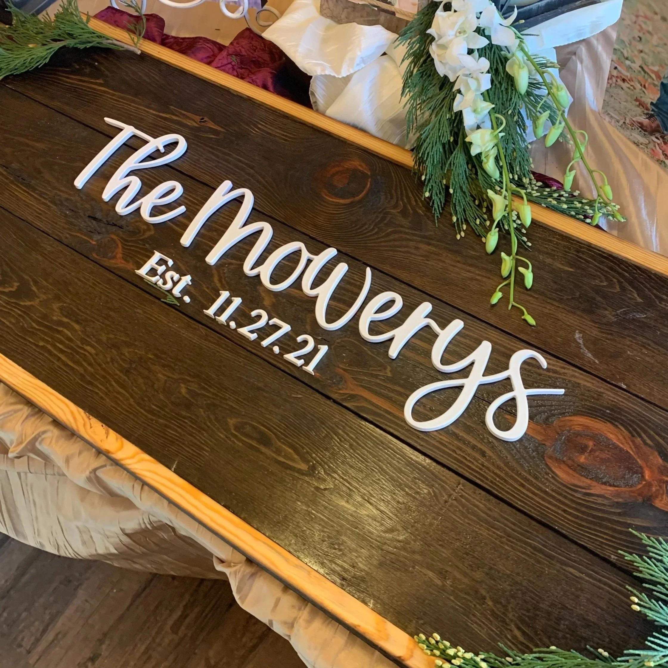 Last Name Sign / Guest Book Alternative