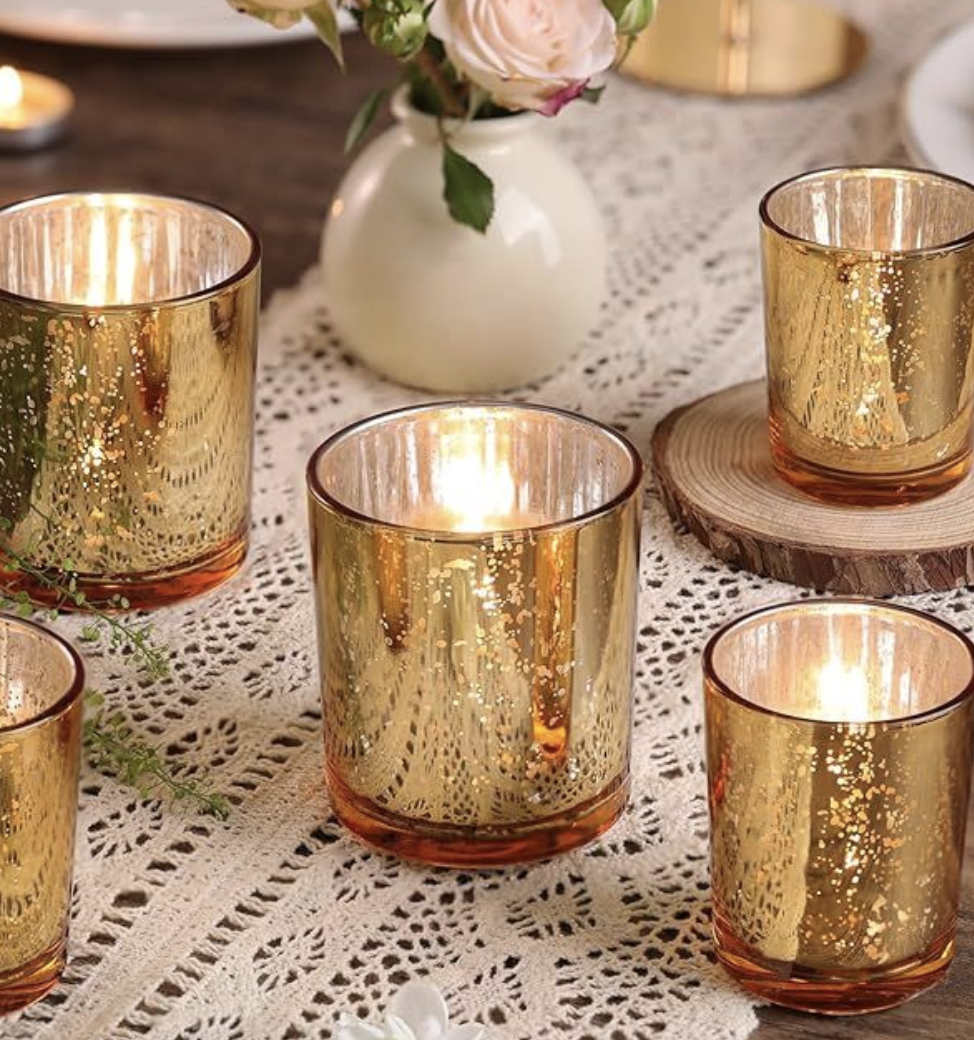 KACIE Gold Candle Holders | QTY 100
